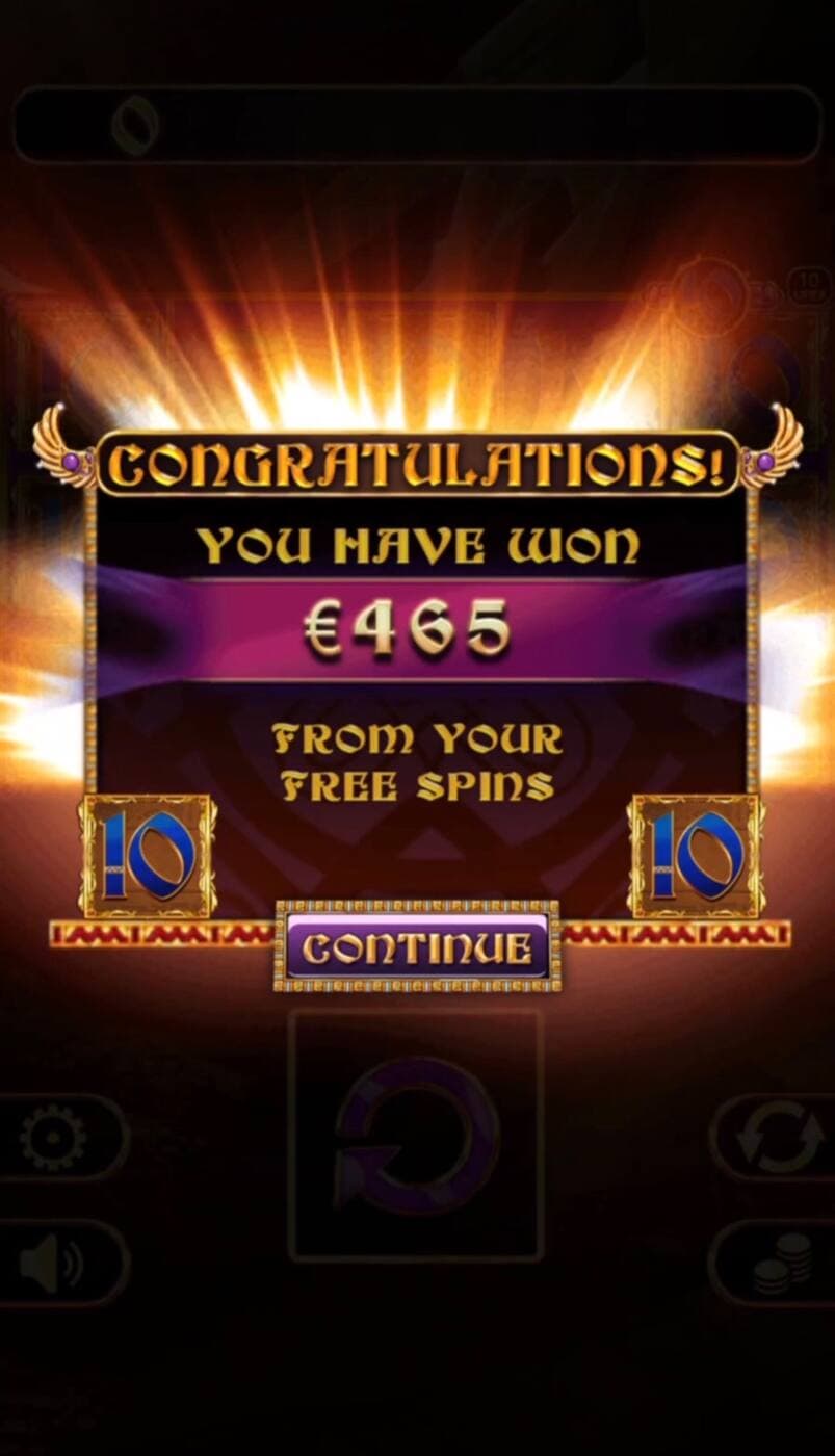 Vincita 465€ Free Spins